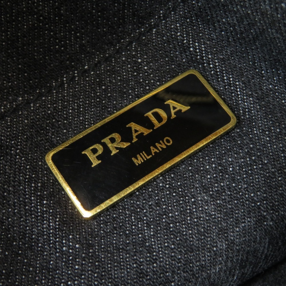 Prada 2way Canapa handbag denim - Picture 6 of 11